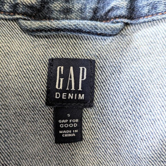 Classic Gap Denim Jean Jacket Medium Wash - Size Small - Picture 5 of 7
